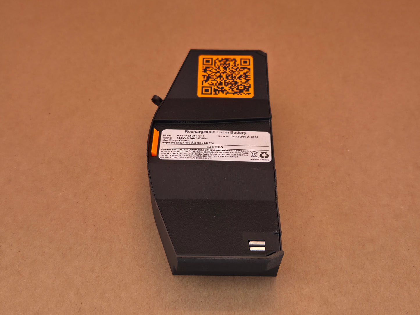 Replacement Li-Ion Battery for Miller PAPR