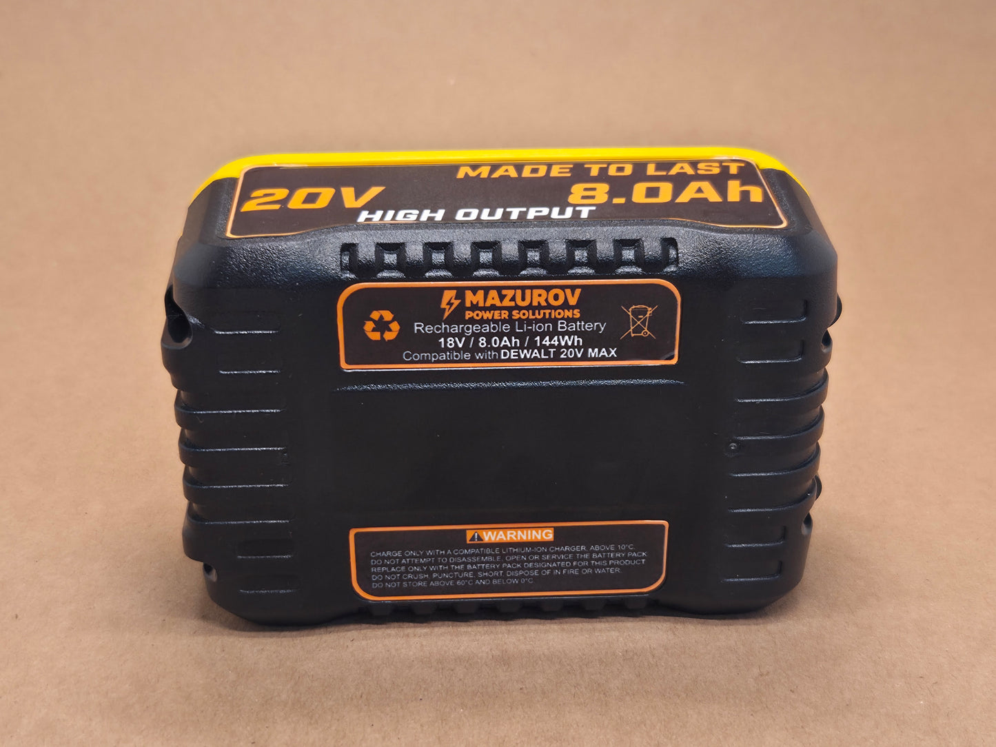 DeWalt 20V MAX Compatible Battery — High Capacity Series