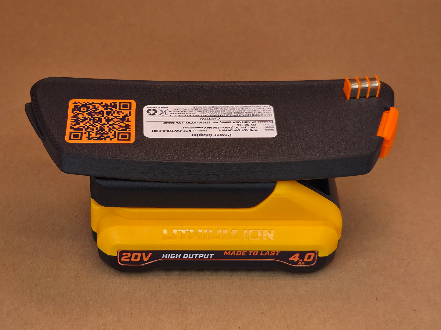 DeWalt 20V MAX Battery Adapter for 3M Speedglas Adflo PAPR