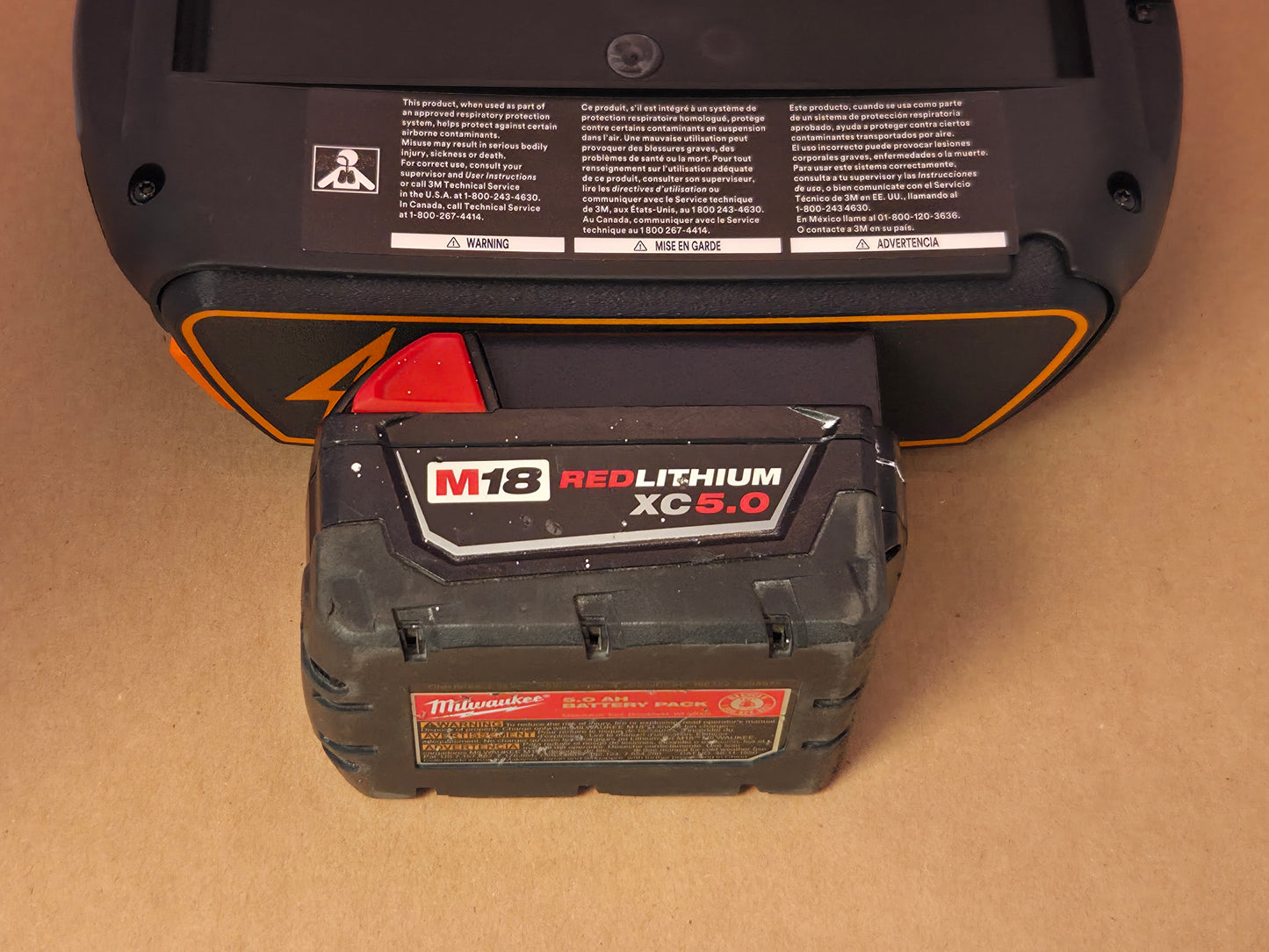Milwaukee M18 Battery Adapter for 3M Speedglas Adflo PAPR